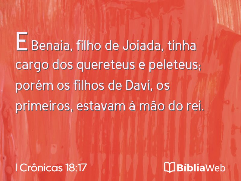 I Crônicas 18:17 em imagem para compartilhar