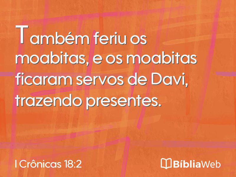 I Crônicas 18:2 em imagem para compartilhar