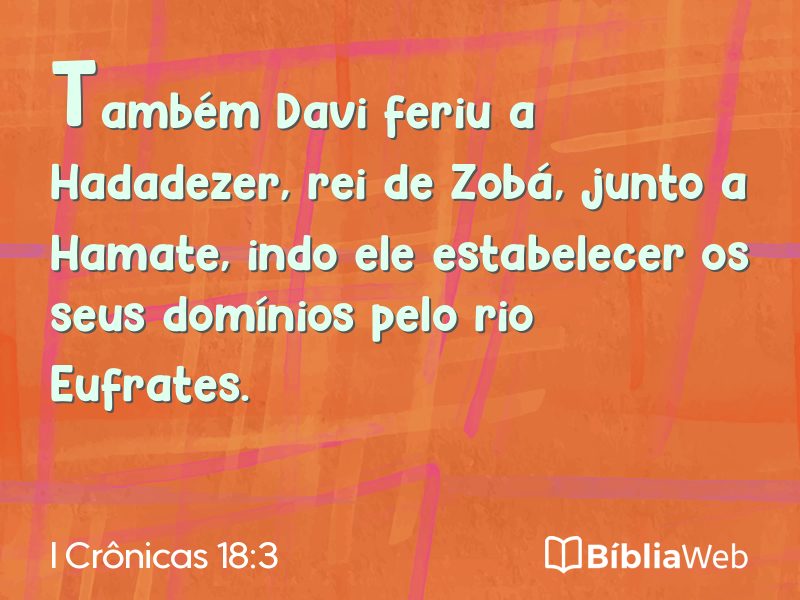 I Crônicas 18:3 em imagem para compartilhar