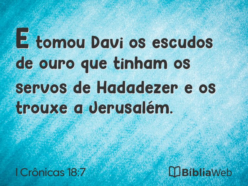 I Crônicas 18:7 em imagem para compartilhar