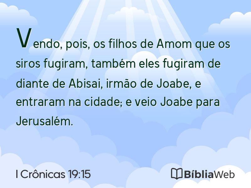 I Crônicas 19:15 em imagem para compartilhar
