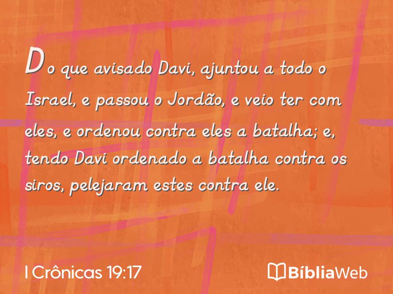 I Crônicas 19:17 em imagem para compartilhar