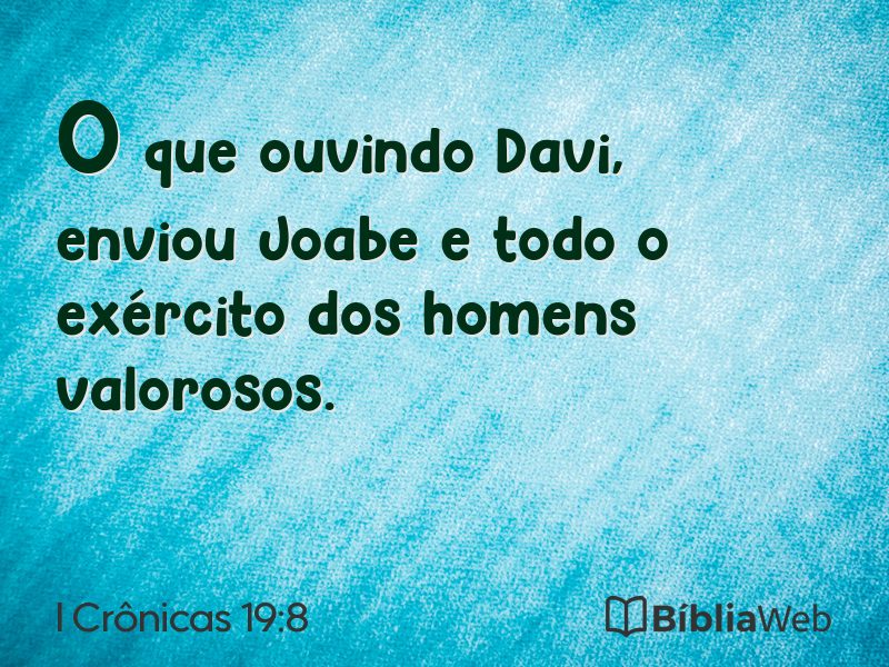 I Crônicas 19:8 em imagem para compartilhar