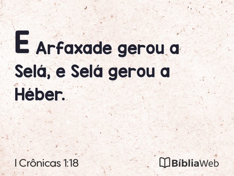 I Crônicas 1:18 em imagem para compartilhar