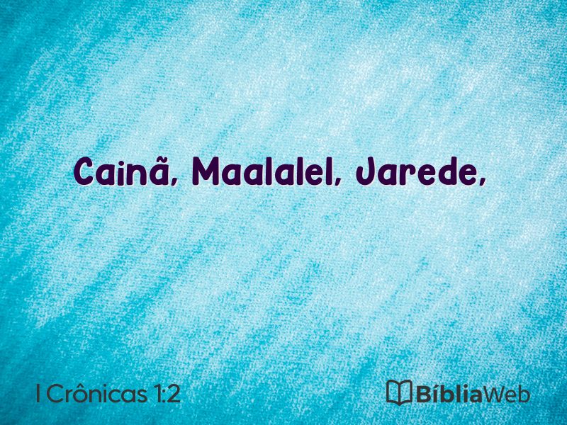 I Crônicas 1:2 em imagem para compartilhar