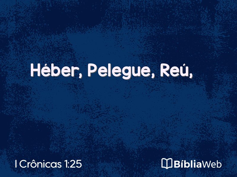 I Crônicas 1:25 em imagem para compartilhar