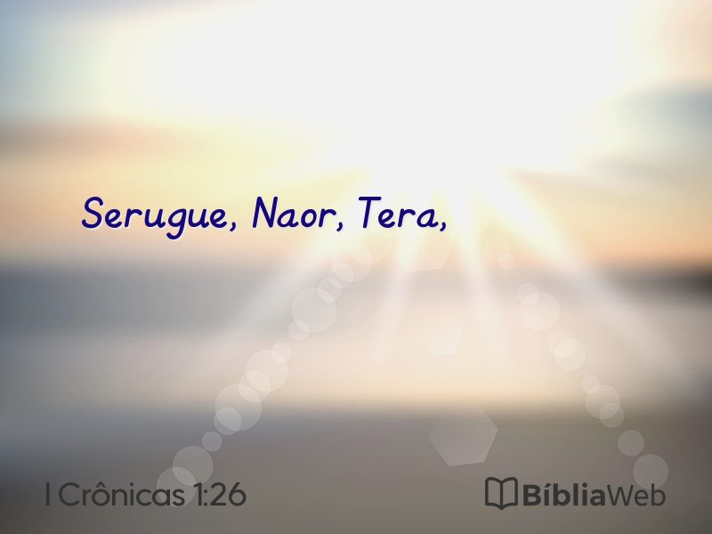 I Crônicas 1:26 em imagem para compartilhar