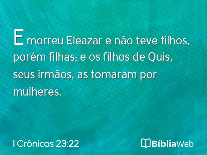 I Crônicas 23:22 em imagem para compartilhar