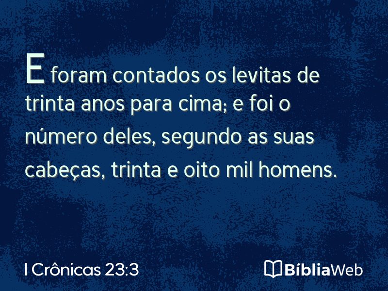 I Crônicas 23:3 em imagem para compartilhar