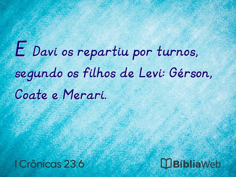 I Crônicas 23:6 em imagem para compartilhar