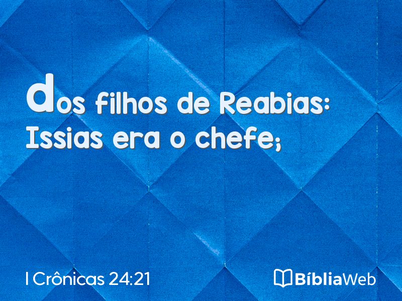 I Crônicas 24:21 em imagem para compartilhar