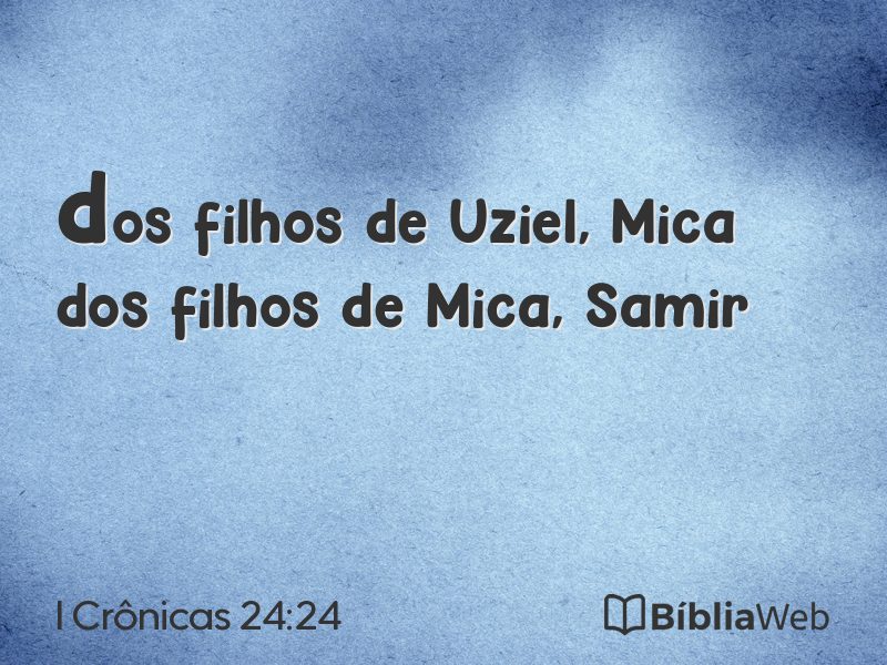 I Crônicas 24:24 em imagem para compartilhar