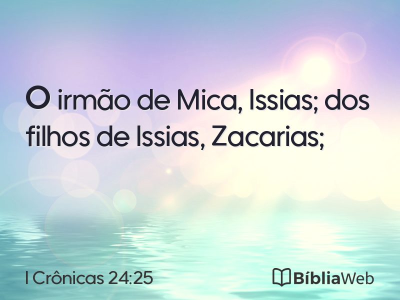 I Crônicas 24:25 em imagem para compartilhar