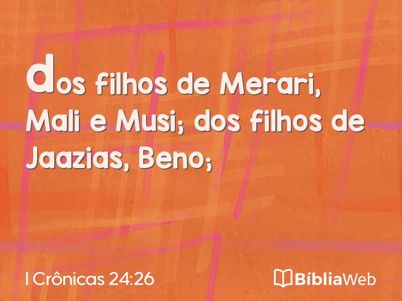 I Crônicas 24:26 em imagem para compartilhar