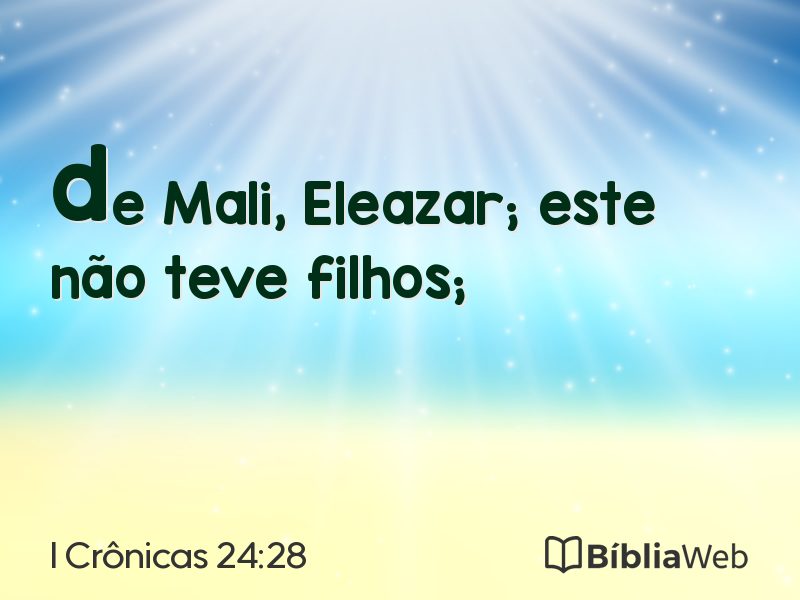 I Crônicas 24:28 em imagem para compartilhar