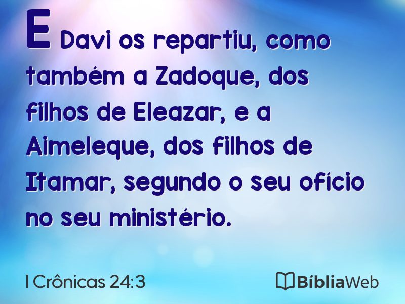 I Crônicas 24:3 em imagem para compartilhar