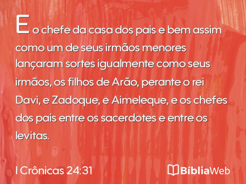 I Crônicas 24:31 em imagem para compartilhar