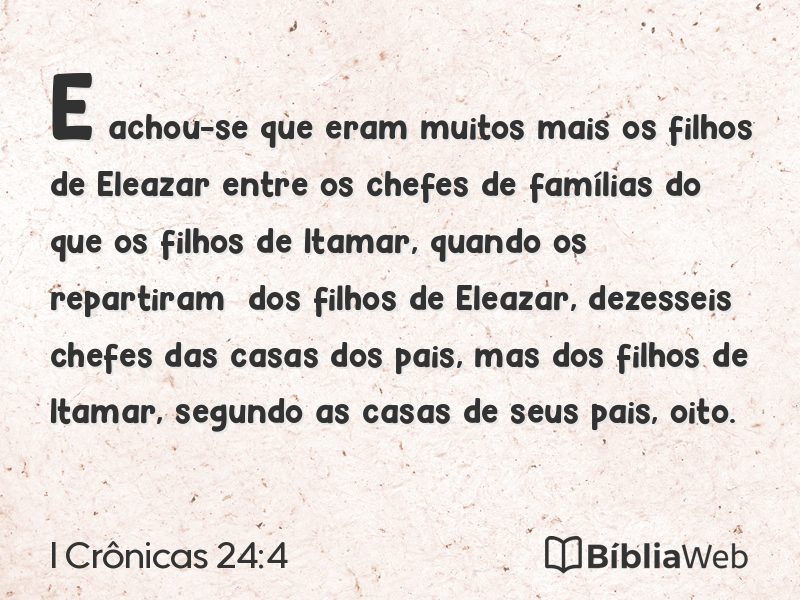 I Crônicas 24:4 em imagem para compartilhar