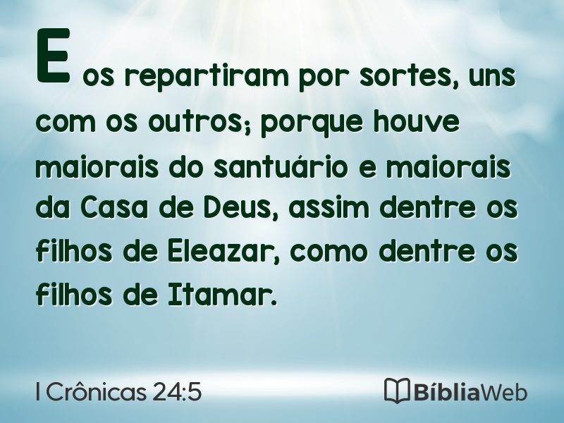 I Crônicas 24:5 em imagem para compartilhar