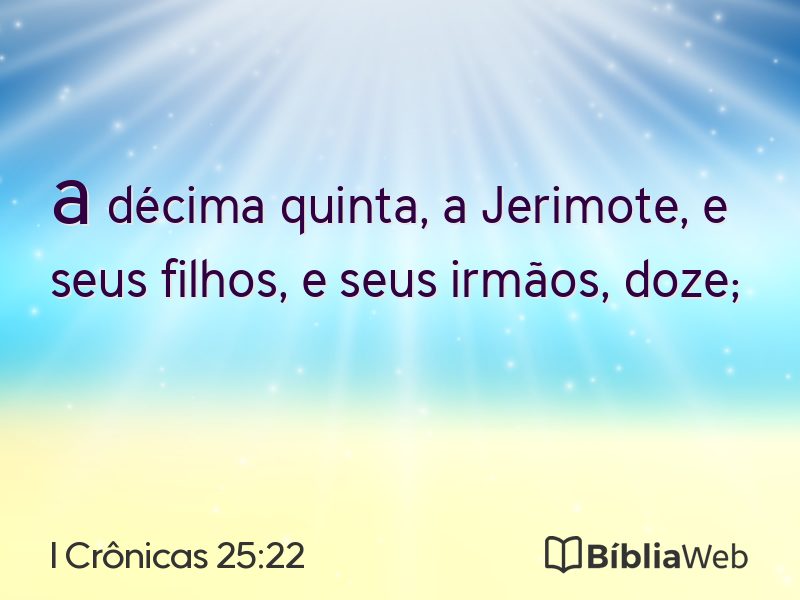 I Crônicas 25:22 em imagem para compartilhar