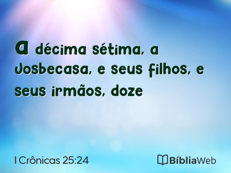 I Crônicas 25:24 em imagem para compartilhar