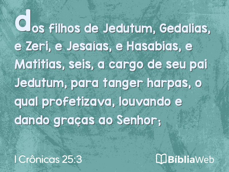 I Crônicas 25:3 em imagem para compartilhar