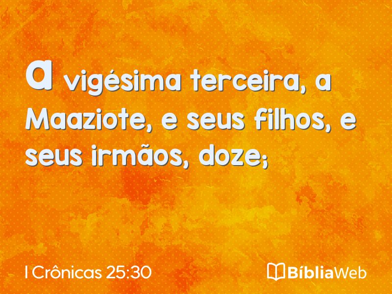 I Crônicas 25:30 em imagem para compartilhar