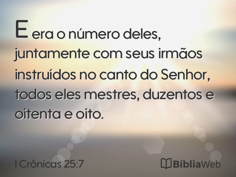 I Crônicas 25:7 em imagem para compartilhar