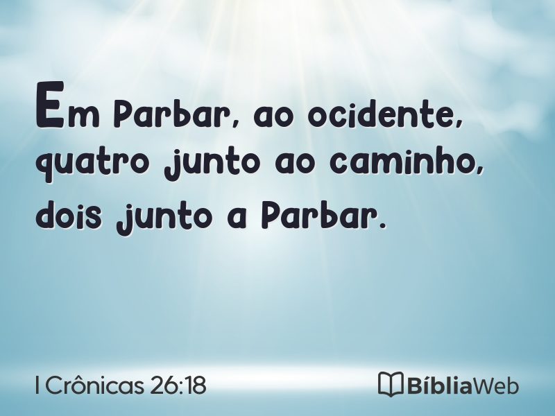 I Crônicas 26:18 em imagem para compartilhar