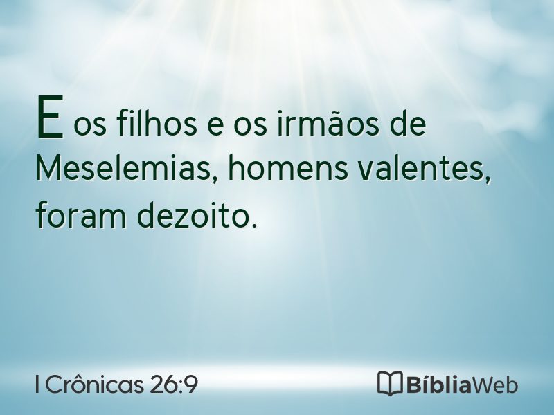 I Crônicas 26:9 em imagem para compartilhar