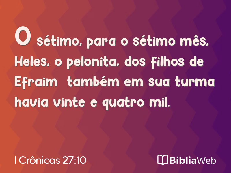 I Crônicas 27:10 em imagem para compartilhar