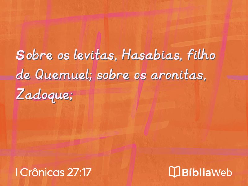 I Crônicas 27:17 em imagem para compartilhar