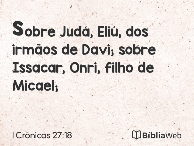I Crônicas 27:18 em imagem para compartilhar