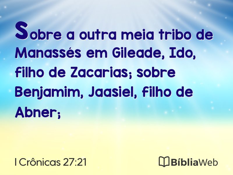 I Crônicas 27:21 em imagem para compartilhar