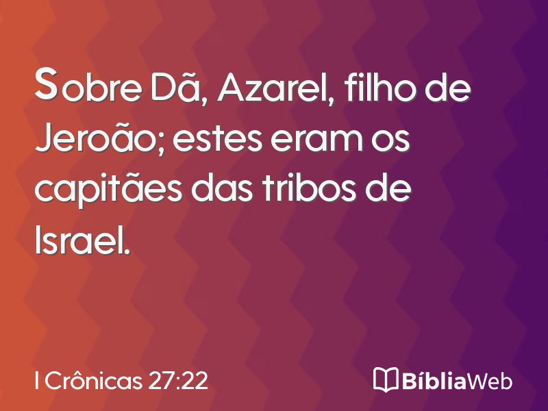I Crônicas 27:22 em imagem para compartilhar