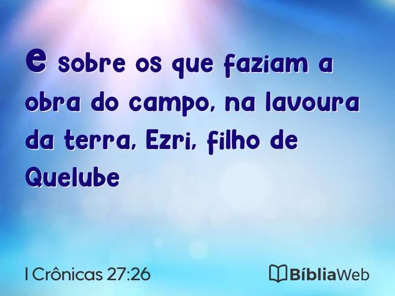 I Crônicas 27:26 em imagem para compartilhar