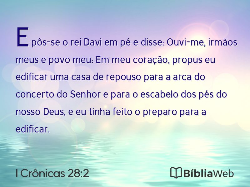 I Crônicas 28:2 em imagem para compartilhar