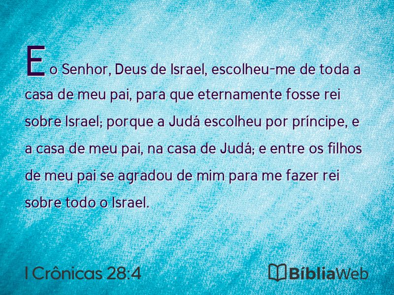 I Crônicas 28:4 em imagem para compartilhar