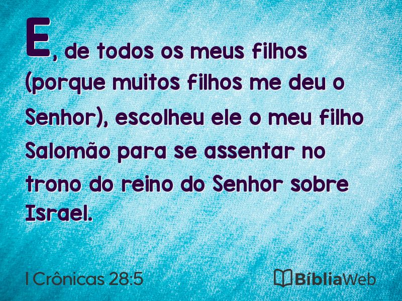I Crônicas 28:5 em imagem para compartilhar
