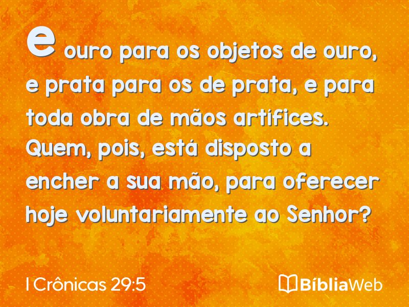 I Crônicas 29:5 em imagem para compartilhar