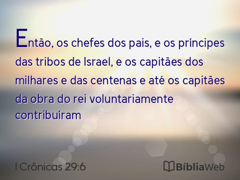 I Crônicas 29:6 em imagem para compartilhar