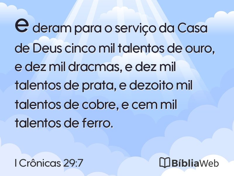 I Crônicas 29:7 em imagem para compartilhar