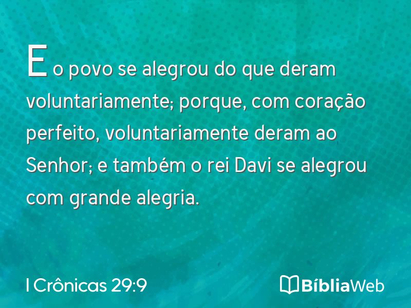 I Crônicas 29:9 em imagem para compartilhar