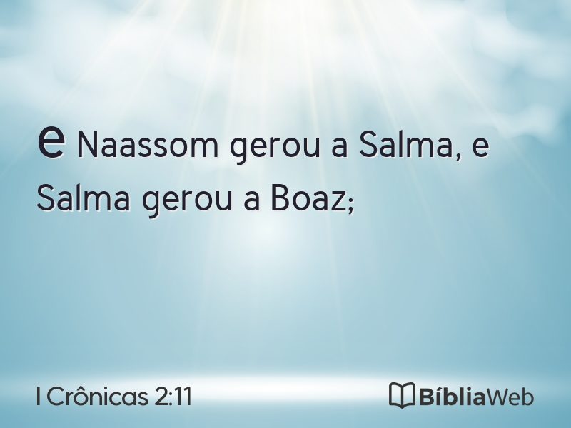 I Crônicas 2:11 em imagem para compartilhar
