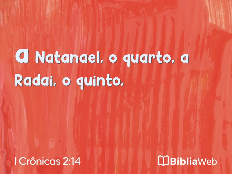 I Crônicas 2:14 em imagem para compartilhar