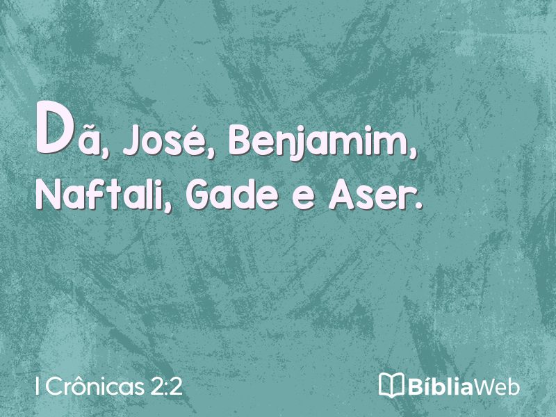 I Crônicas 2:2 em imagem para compartilhar