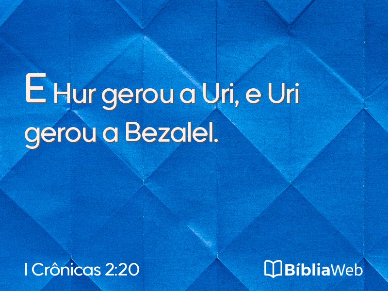 I Crônicas 2:20 em imagem para compartilhar