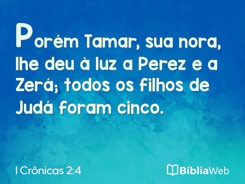 I Crônicas 2:4 em imagem para compartilhar