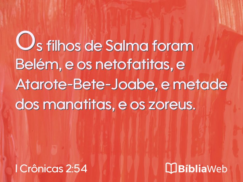 I Crônicas 2:54 em imagem para compartilhar