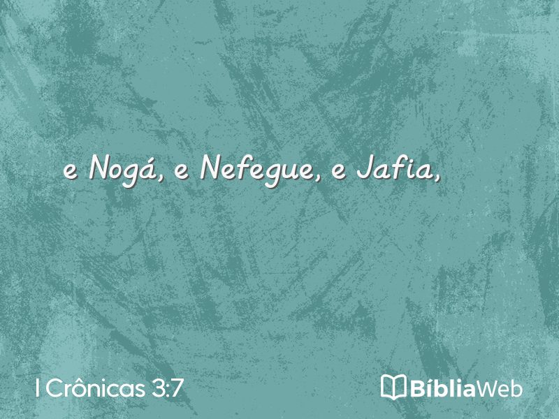 I Crônicas 3:7 em imagem para compartilhar